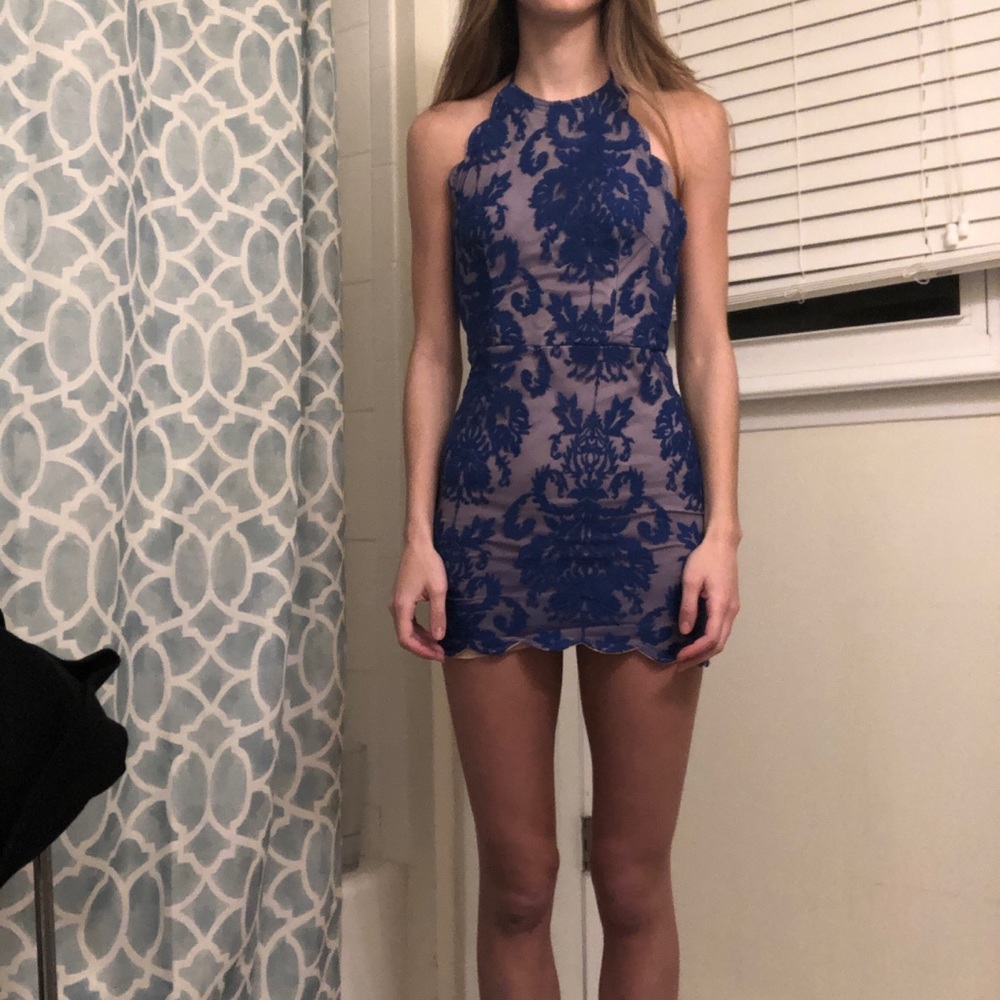 Hello Molly blue halter dress